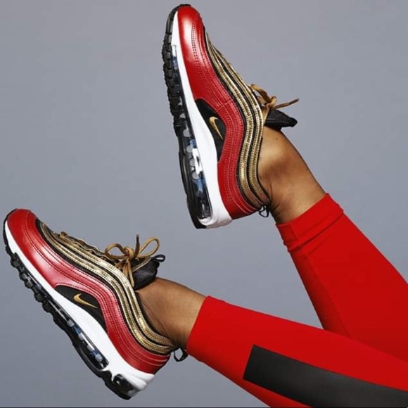 Nike Shoes - NEW Nike Air Max 97 Gold Sequin